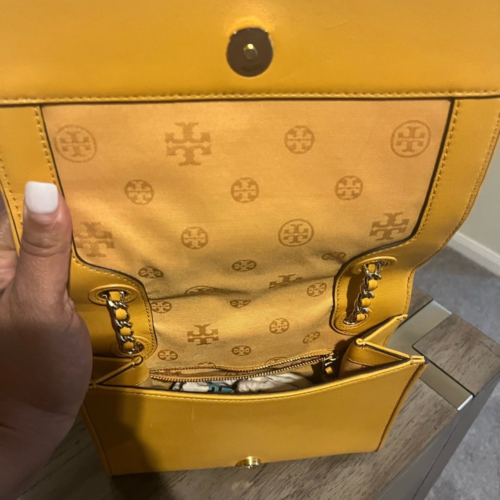 Mustard color Tory Burch handbag